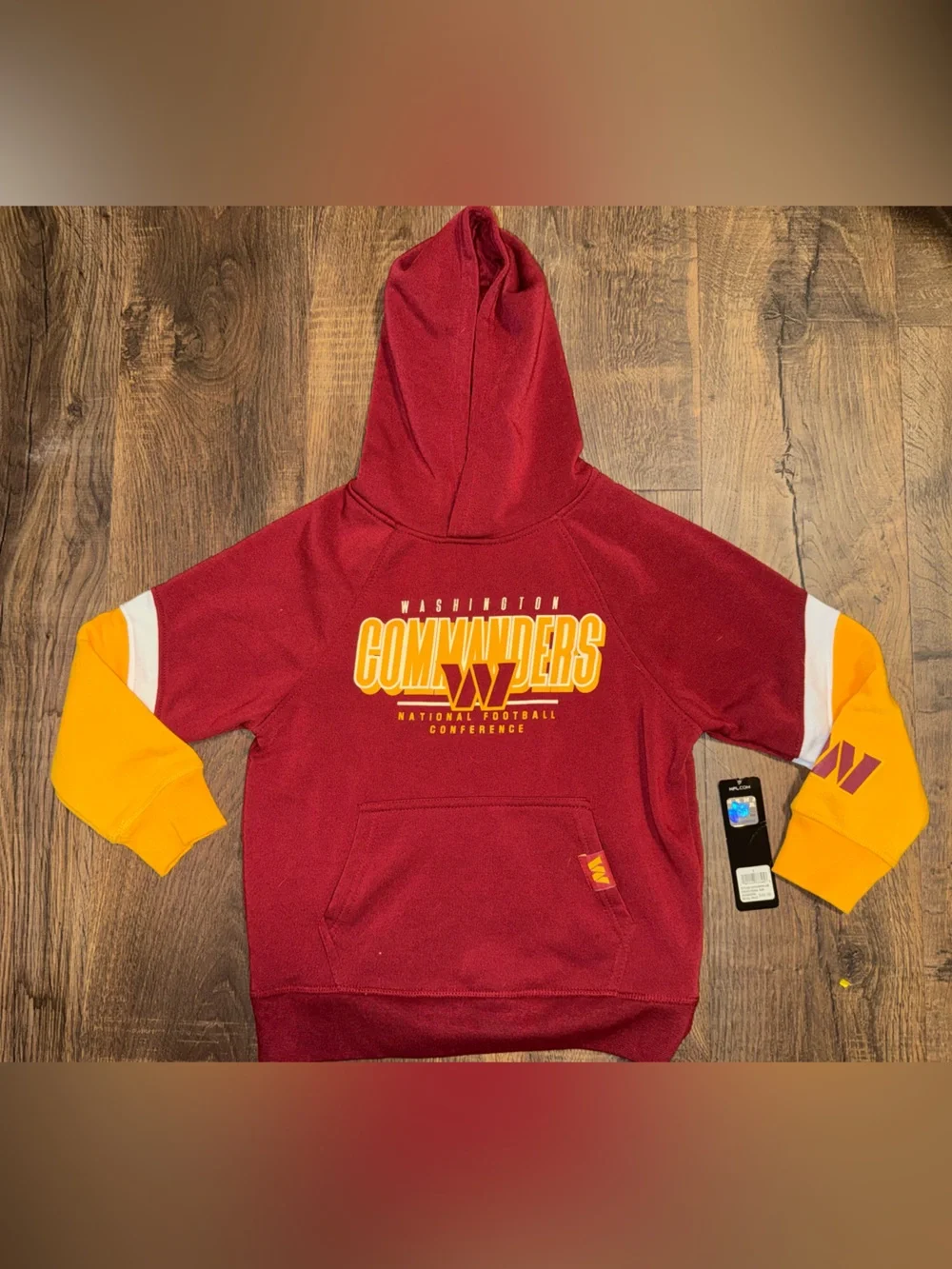 NFL Washington Commanders Maroon & Gold Hooded Sweatshirt